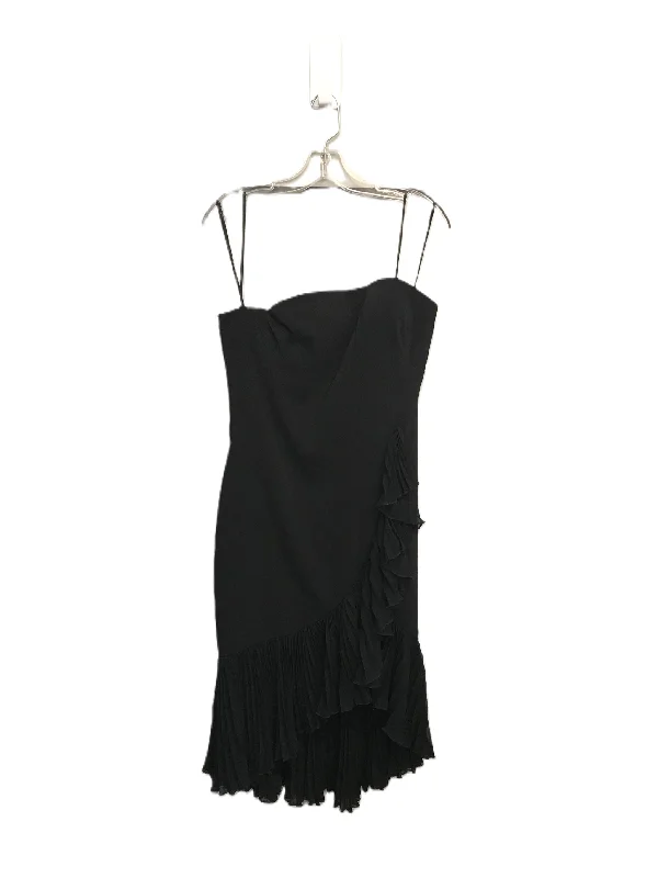 Black Dress Party Midi By Carmen By Carmen Marc Valvo, Size: M