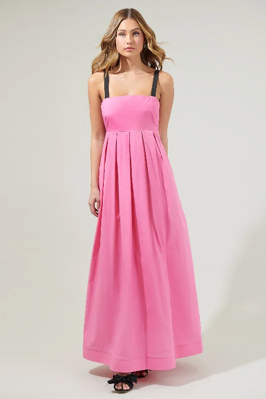 Fabiola Pleated Maxi Dress