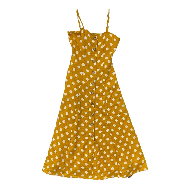 Polkadot Pattern Dress Casual Maxi Rebellion, Size Xs