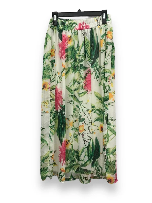 Floral Print Skirt Midi Sunny Leigh, Size S