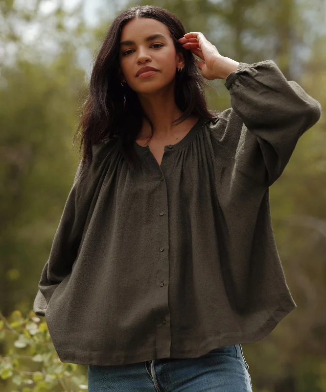 Long-Sleeve Willow Blouse