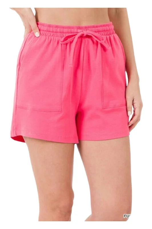 Cotton Shorts In Pink