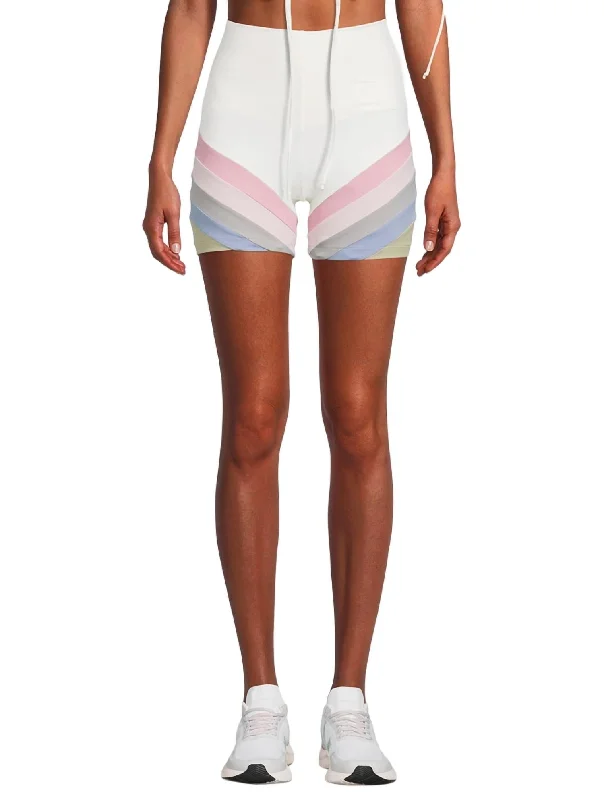 Rainbow Bike Short In Pastel