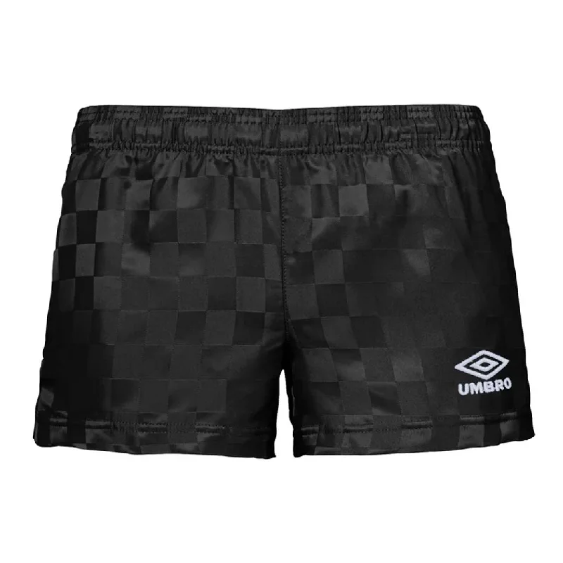 Umbro - Women's 3" Checkerboard Shorts (HUUL1UBF5 UGQ BLK)