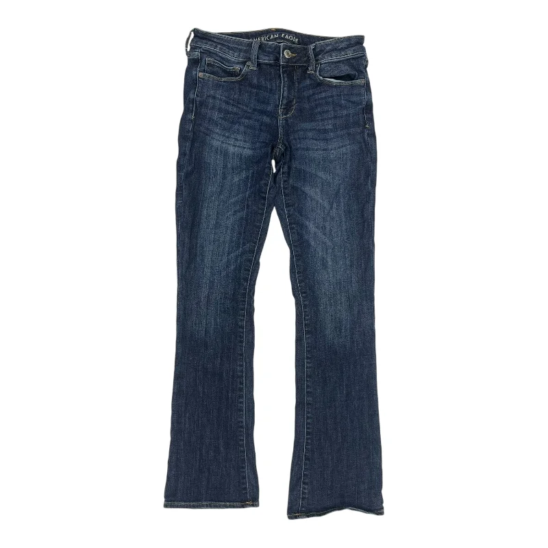 Jeans Boot Cut By American Eagle In Blue Denim, Size:10L