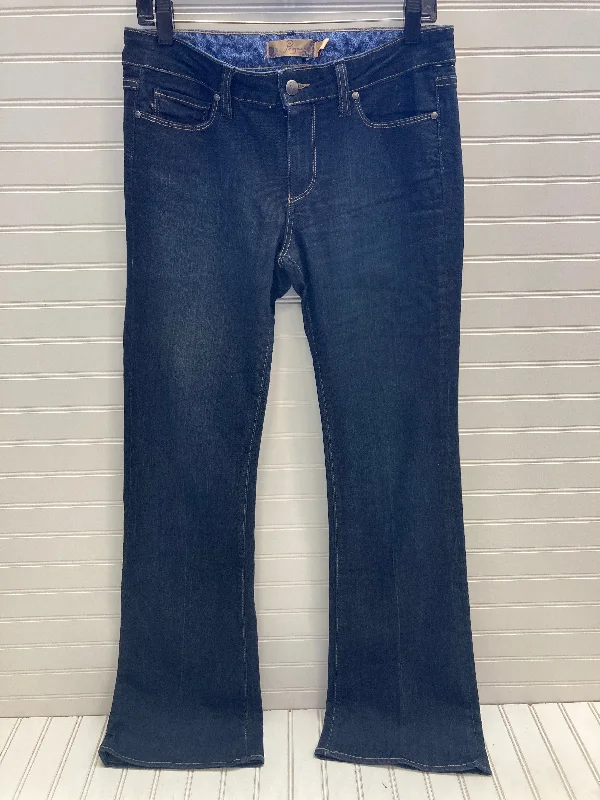 Jeans Boot Cut By Paige In Blue Denim, Size: 10