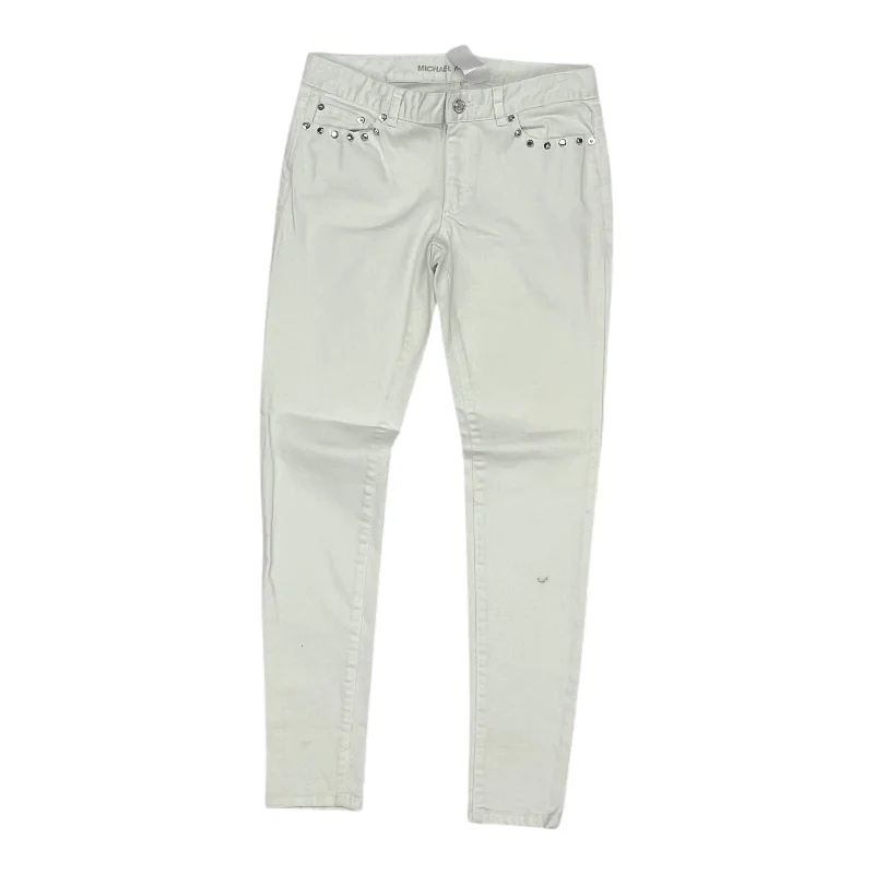 Jeans Designer By Michael Kors In White, Size:6