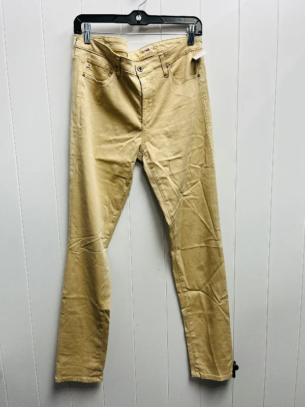 Jeans Skinny By Adriano Goldschmied In Tan, Size: 8