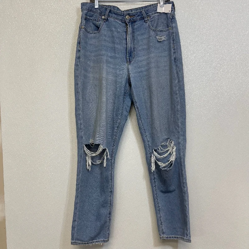 Mom Jeans Relaxed/boyfriend By American Eagle In Denim, Size: 12l