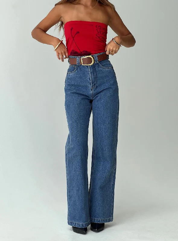 Zephee Wide Leg Jeans Light Wash Tall