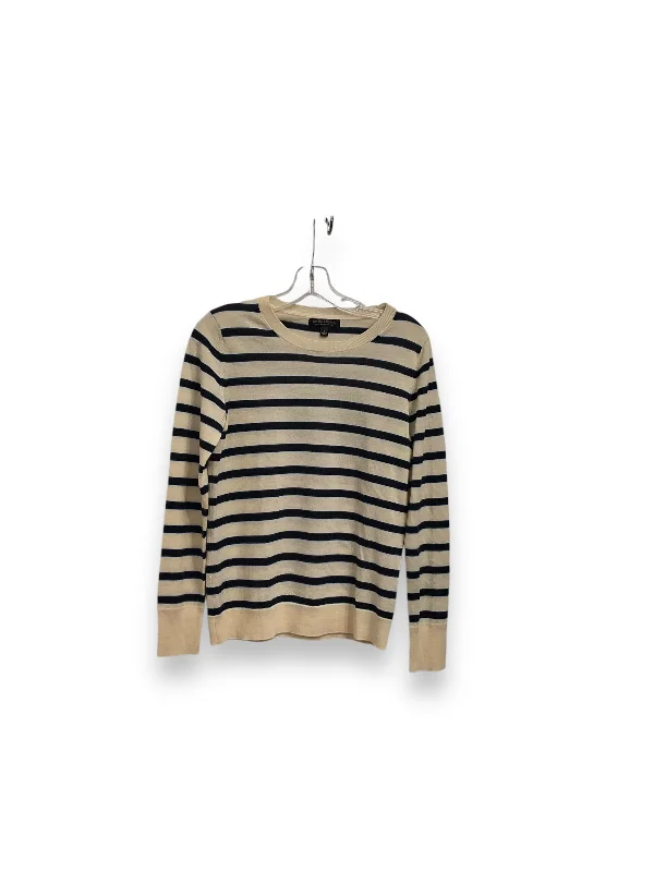 Top Long Sleeve By Banana Republic In Striped Pattern, Size: S