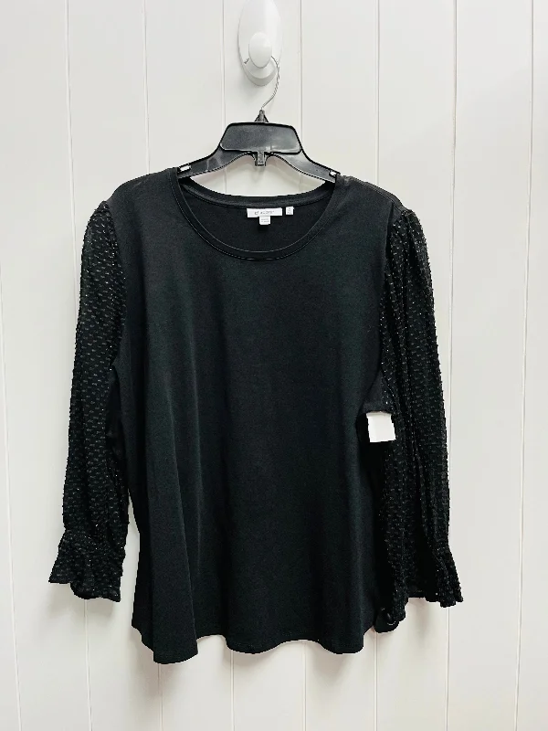 Top Long Sleeve By Chicos In Black, Size: Xxl