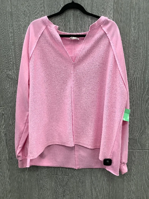 Top Long Sleeve By Clothes Mentor In Pink, Size: 3pc