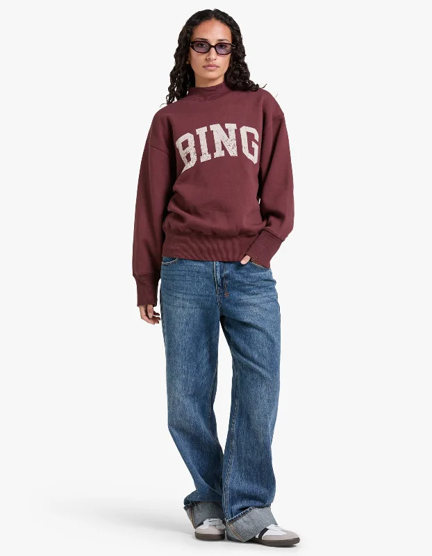 Bradie Sweatshirt Bing - Deep Burgundy