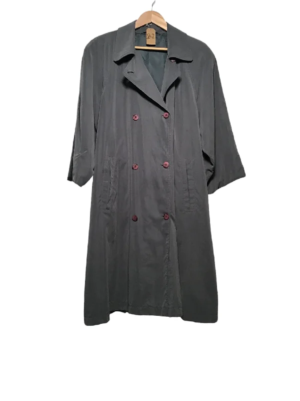 Women’s Grey Belted Trench Coat (Size L)