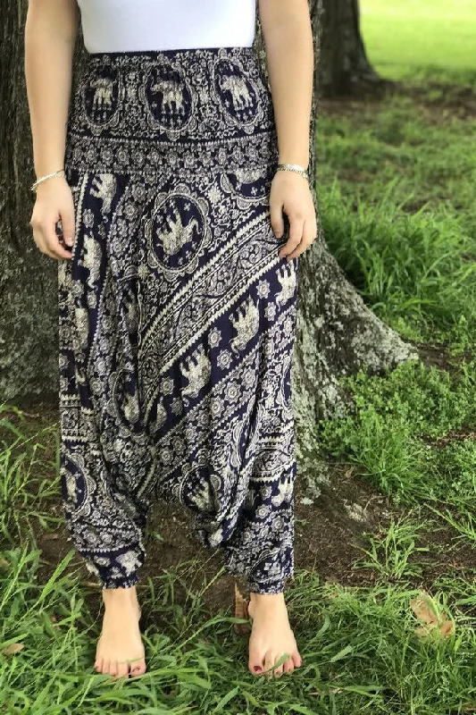 Elephant Paisley Harem Pants